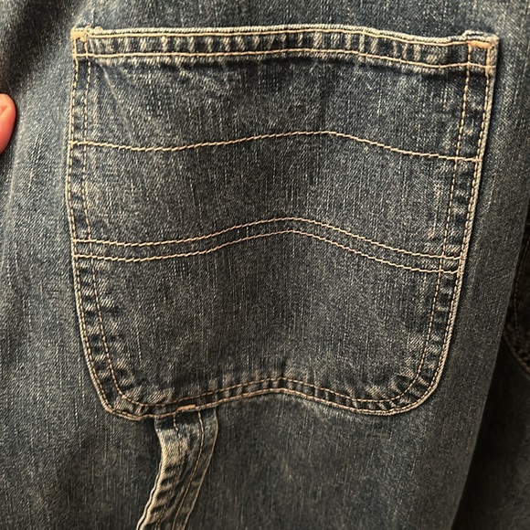 Vintage Bill Blass Denim Overall Shorts - Picture 4 of 5